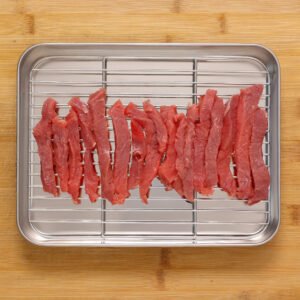 Fresh marinated beef shawarma